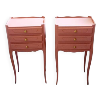 Pair of antique bedside tables