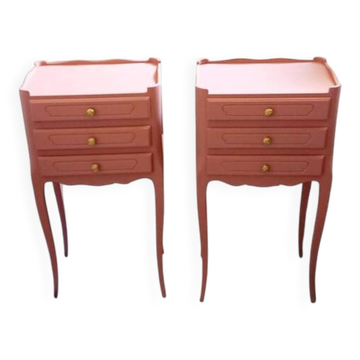 Pair of antique bedside tables