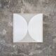 Large wall lamp Clessidra in glass by Bobo Piccoli for Fontana Arte, 1970s