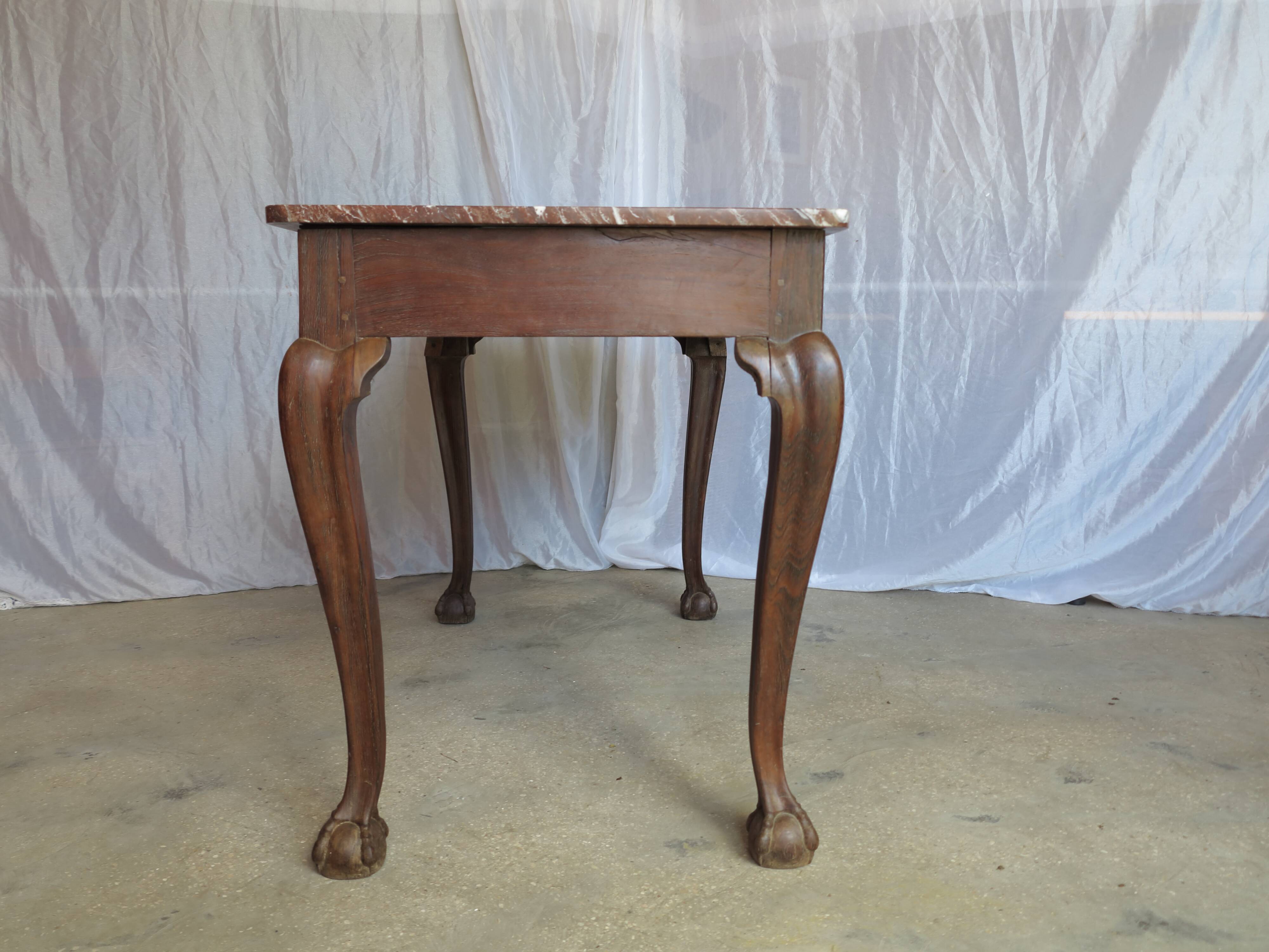 English Chippendale style game table