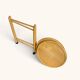 Vintage round dessert trolley on wheels by Jens Quistgaard, 1970s.