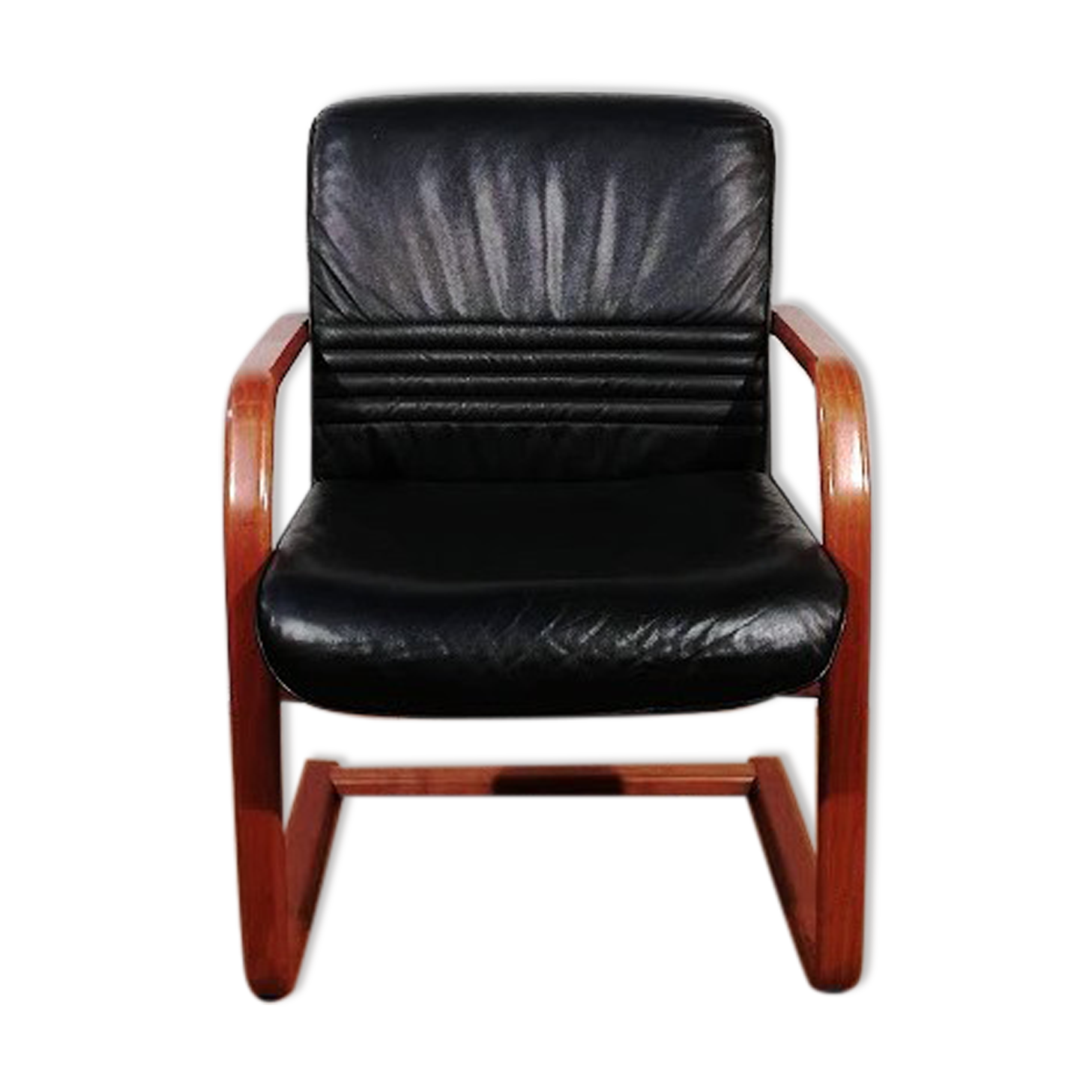 Fauteuil vintage en cuir