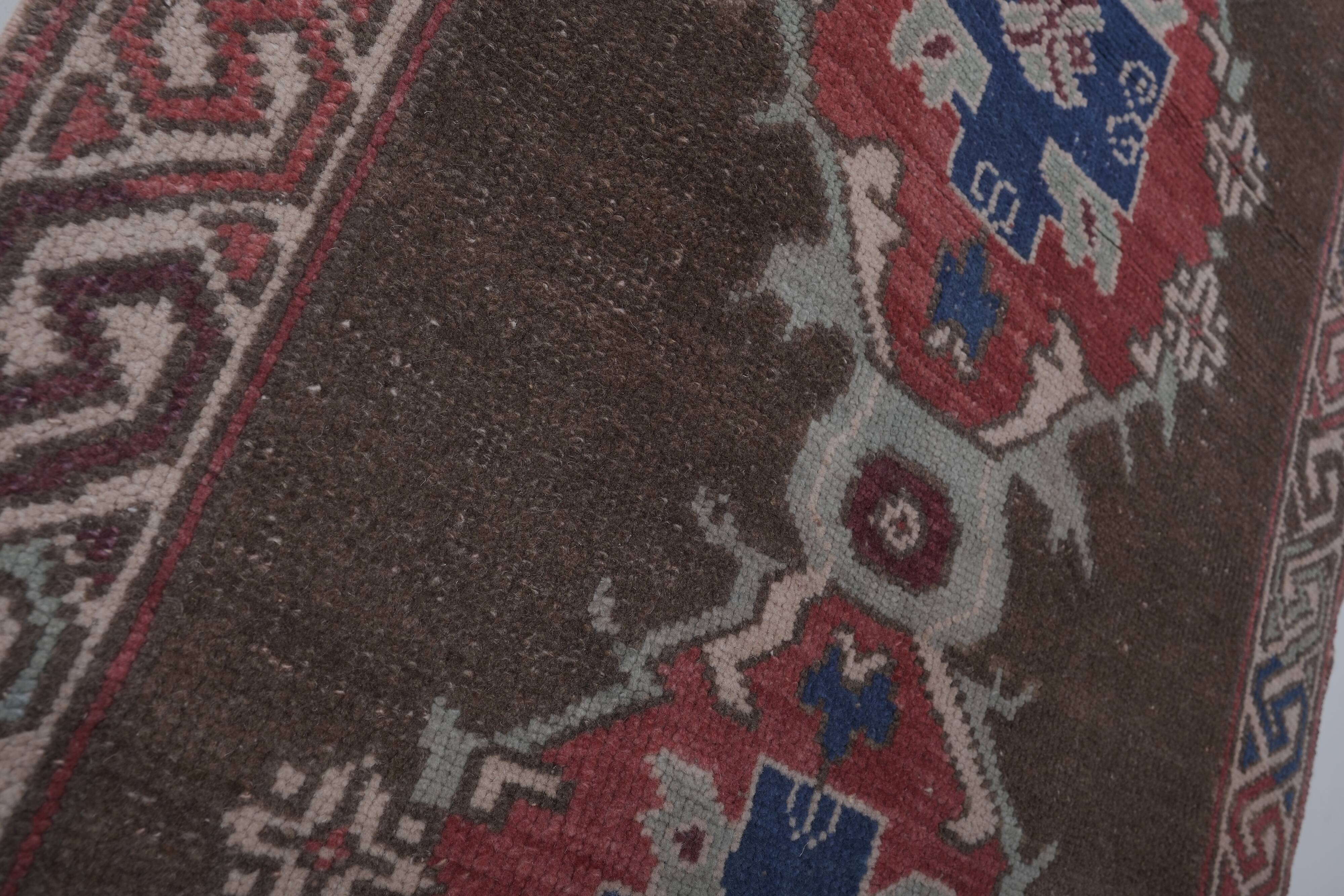 Vintage Turkish Oushak Rug Handwoven 84x220 cm