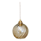 Suspension globe vintage en verre ambré
