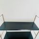 Modular vintage wall shelf, metal and brass circa 1960s