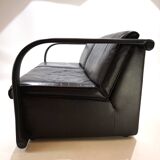 Otto Zapf Arcona 2 seater leather sofa for Art Collection, 1980