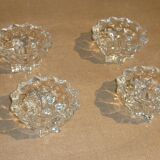 Pair of 2 crystal candlesticks