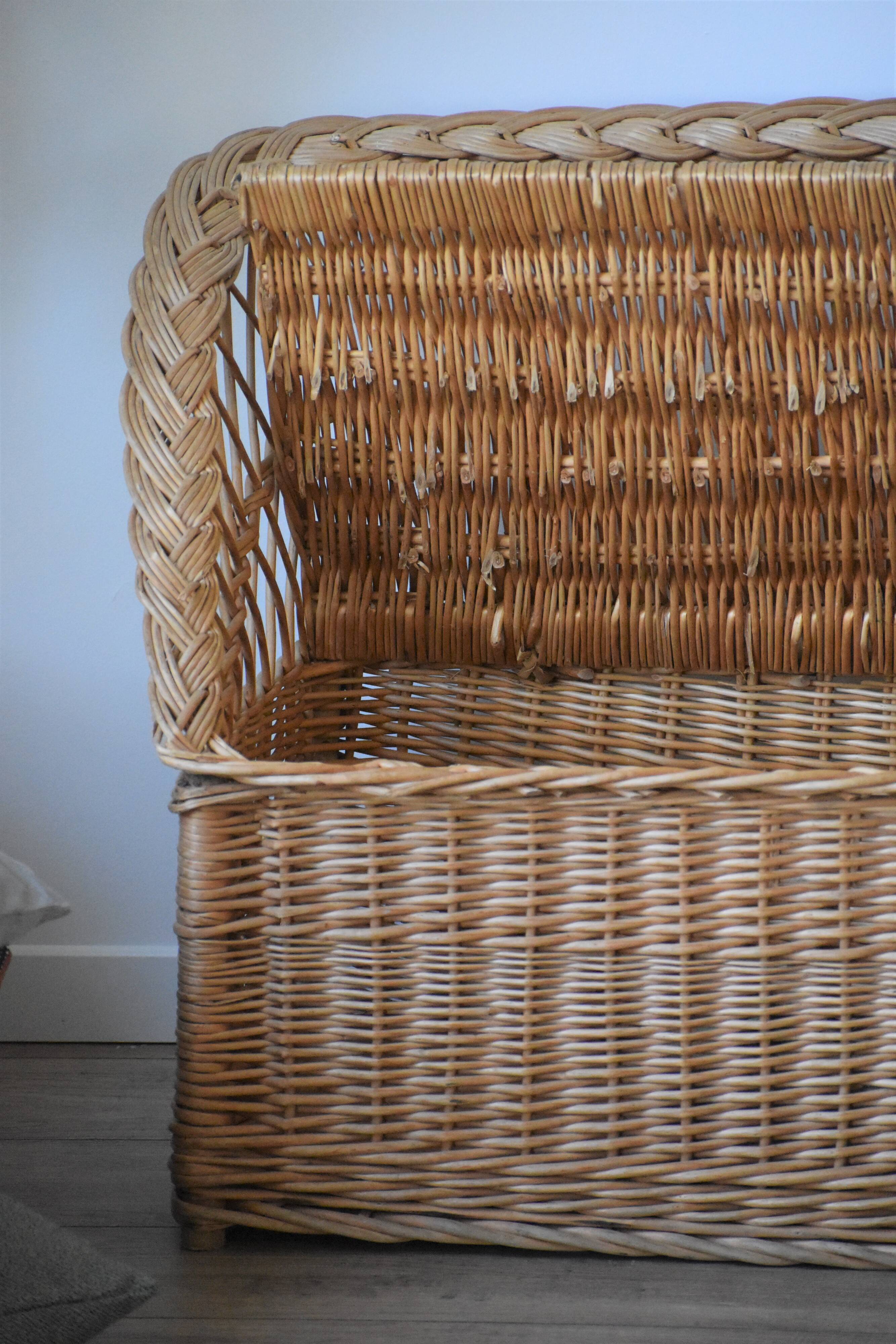 Vintage wicker chest