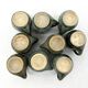 9 small denbac ceramic/flamed stoneware cups/glasses/mugs/liquor mugs • art deco • 1930