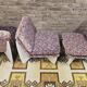 Set de 3 chauffeuses violette 1960