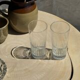6 grands verres à orangeade en verre