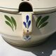 Earthenware tureen UC Sarreguemines Rusticana model hand painted floral decoration