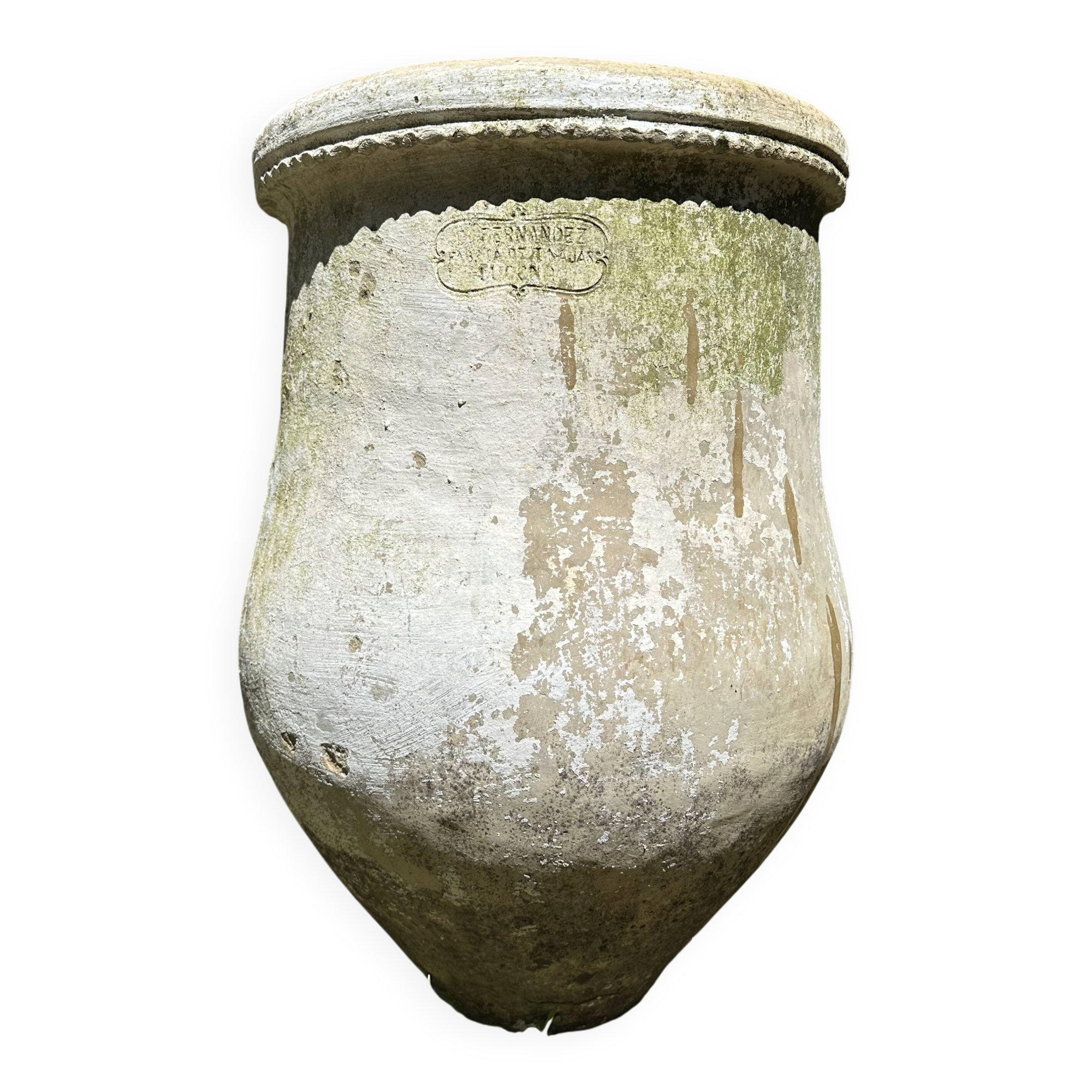 Jarre poterie en terre cuite ancienne 19ème