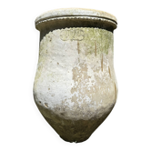 Ancient terracotta pottery jar from the 19th century.