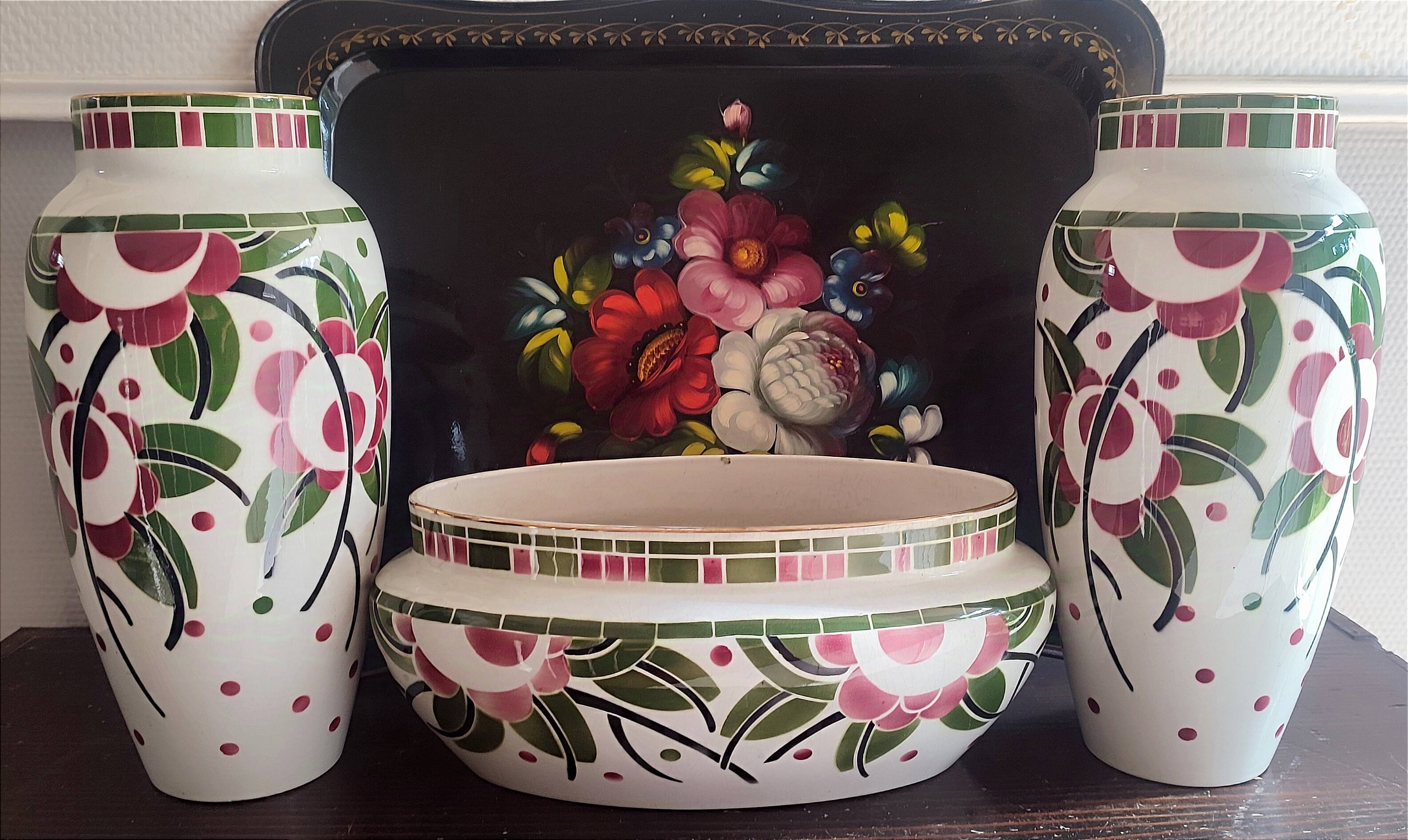 Rare Art Deco ensemble – Geo Condé (1925) – K G Lunéville