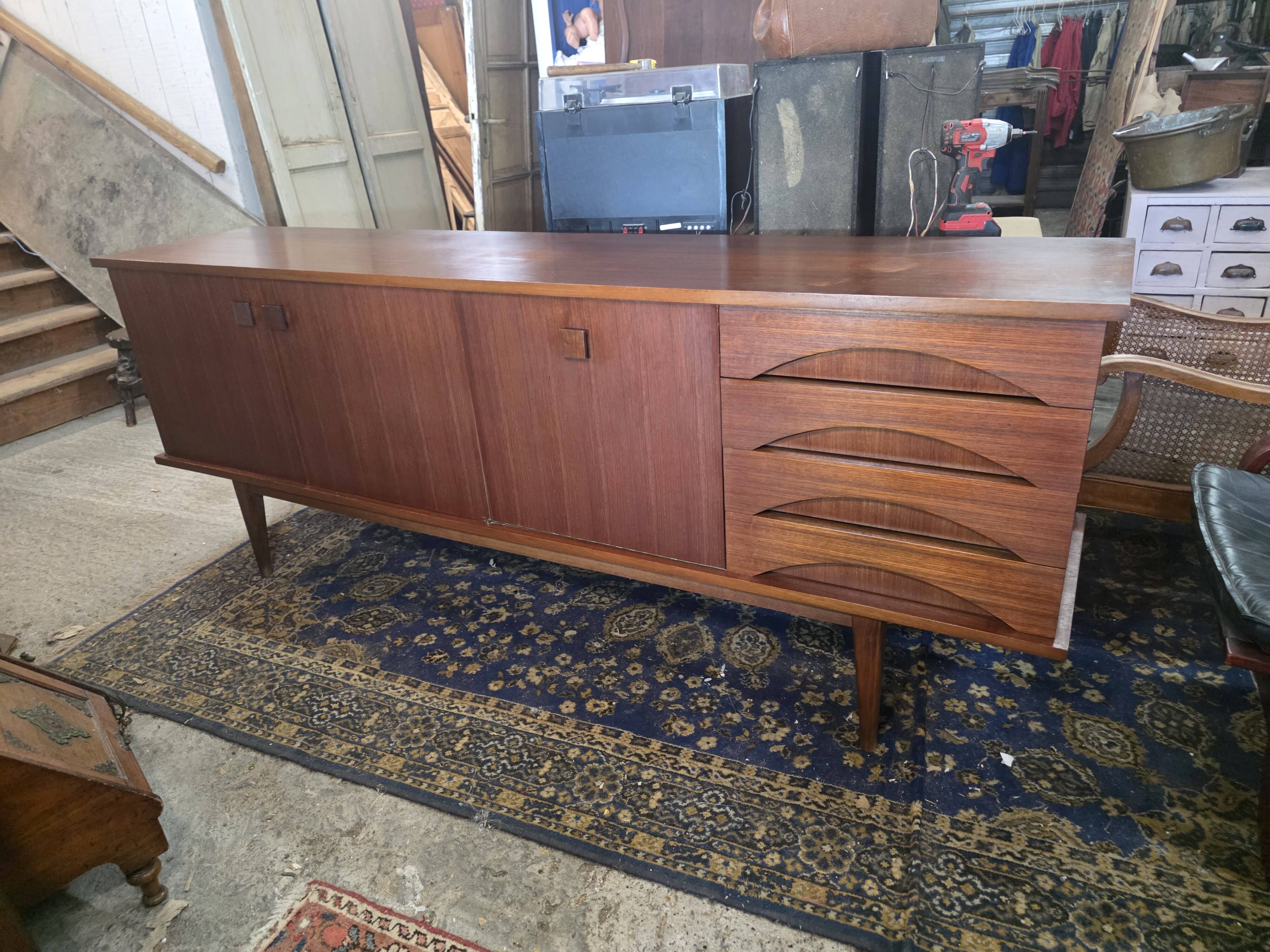 Scandinavian teak sideboard from the 1960s.