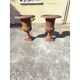 Pair of 19th-century cast iron Medici vases