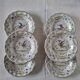 Set of 6 plates in French earthenware or painted Moustiers ceramic