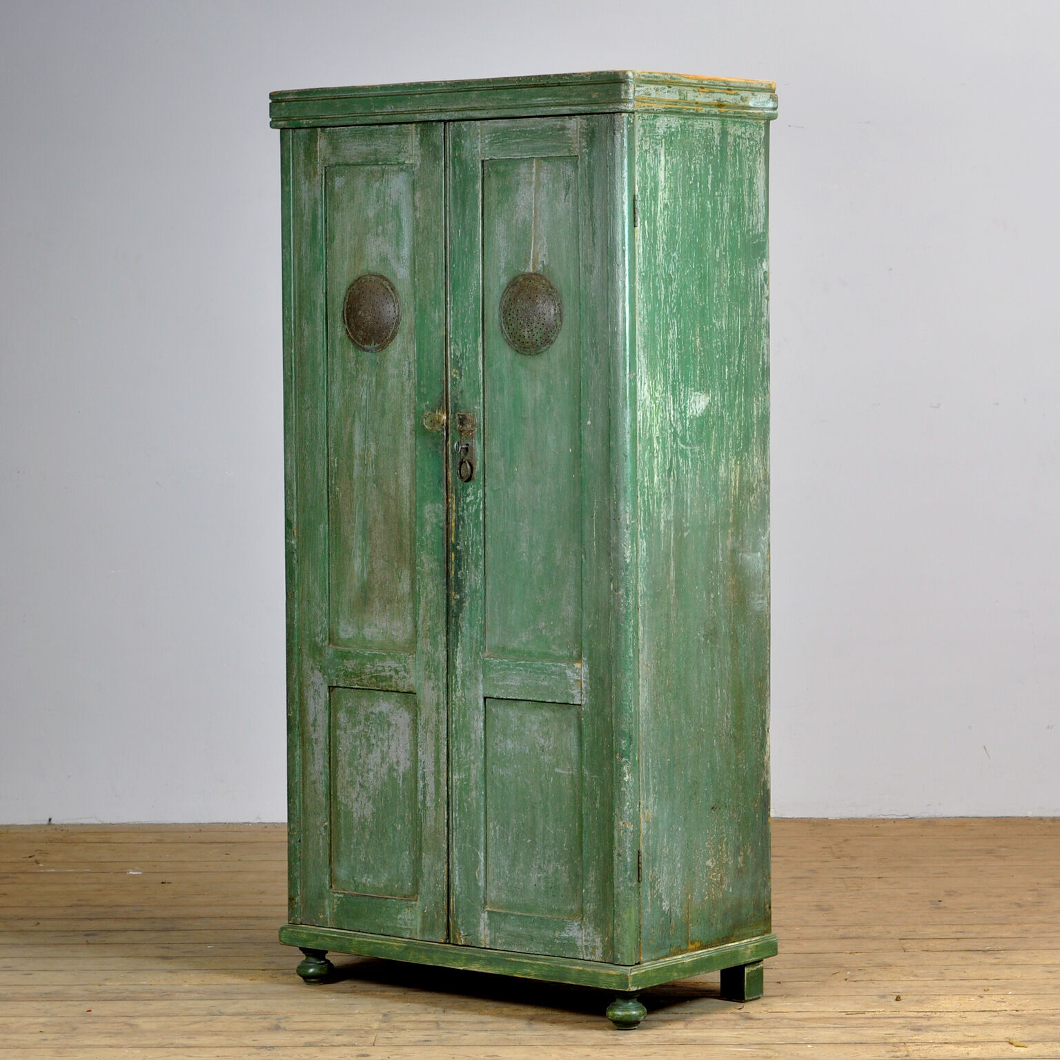 Pine Kitchen Cabinet With 6 Drawers, 1930's