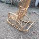 Rocking-chair en rotin