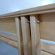Modernist solid beech wooden pew 1960’s