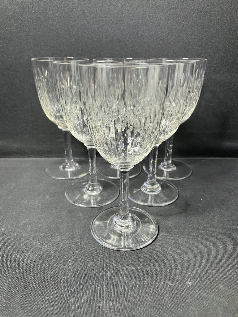 6 baccarat water glasses paris service