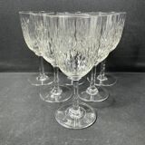 6 baccarat water glasses paris service