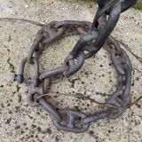 Brutalist chain floor lamp