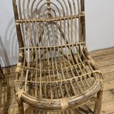 2 new Madame Stoltz rattan armchairs without label