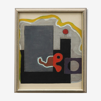 Scandinavian abstract composition 1970