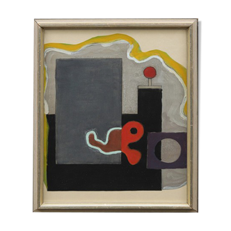 Scandinavian abstract composition 1970