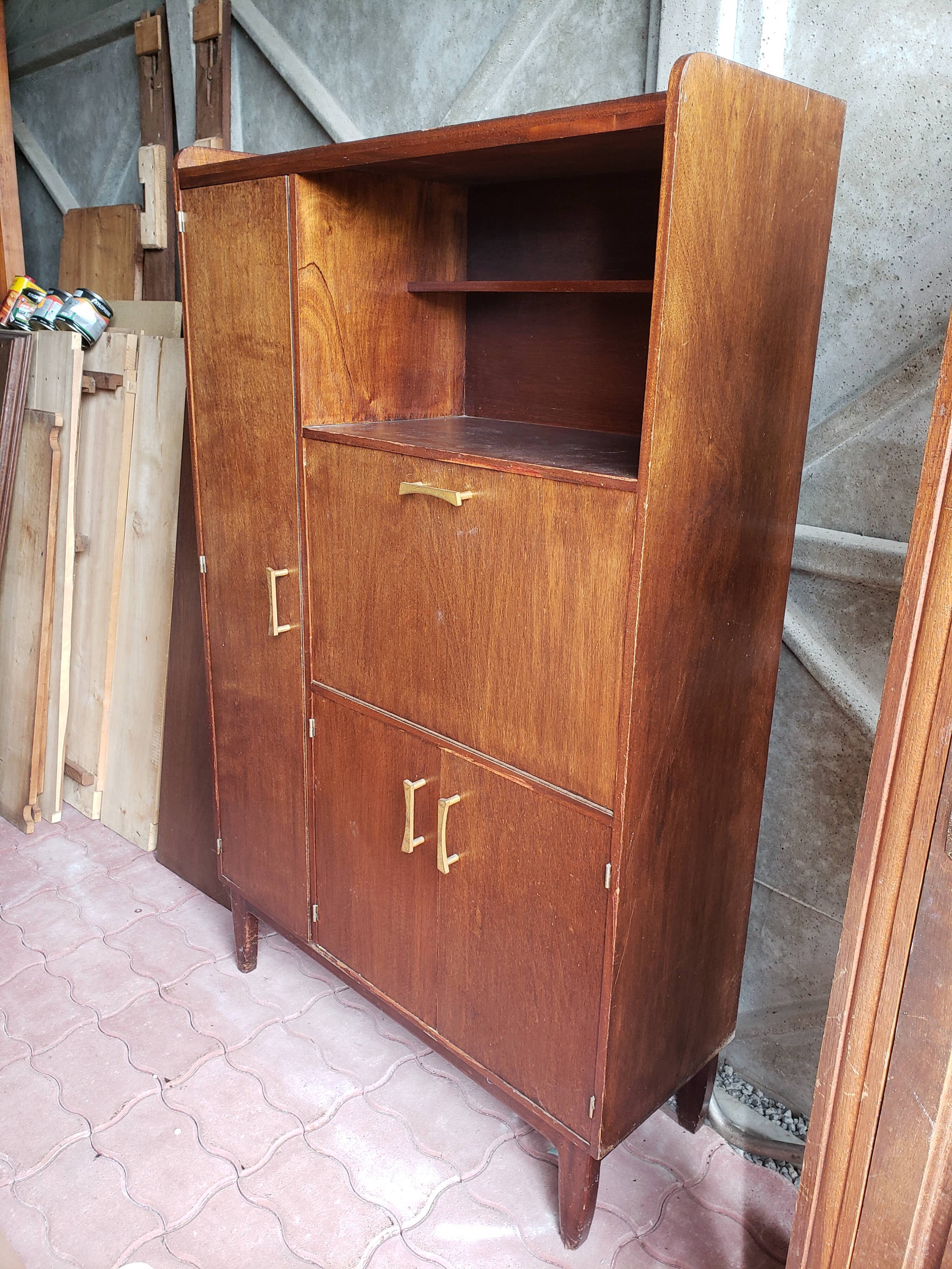 Vintage storage secretary cabinet year 50
