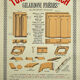 Advertising poster early 20th original Alsace tile of Altkirch