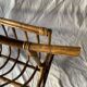 Vintage bamboo and rattan magazine rack