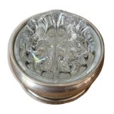 Reims glass flower vase with tin support