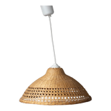 Vintage rattan wicker pendant lamp