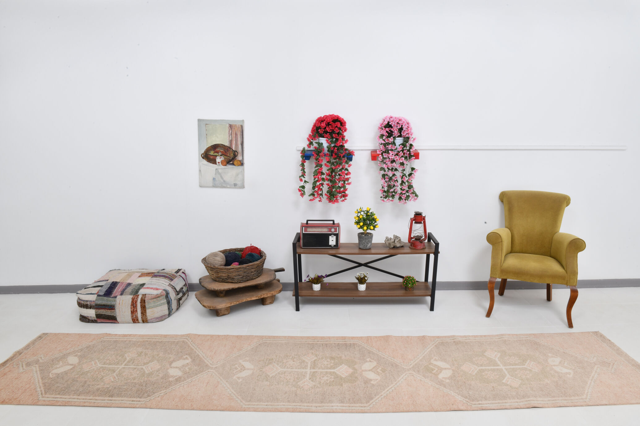 3x14 Vintage Stair Runner Rug, 90x426Cm