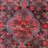 Handmade vintage Persian Malayer rug 129cm x 219cm 1960s