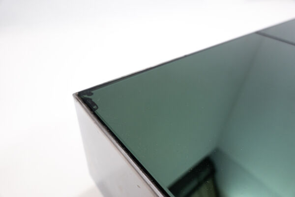 Table Basse Italienne moderne En Chrome Et Verre Du milieu Du Siècle