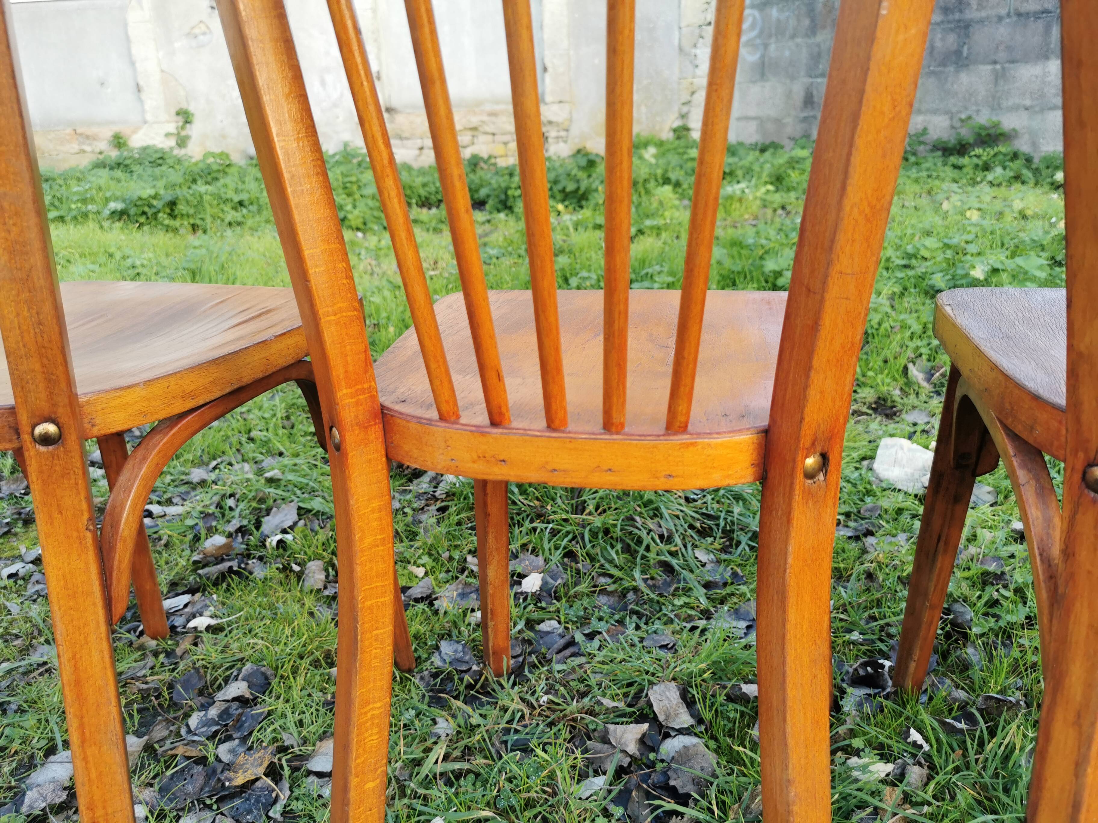 Series of 6 Baumann chairs