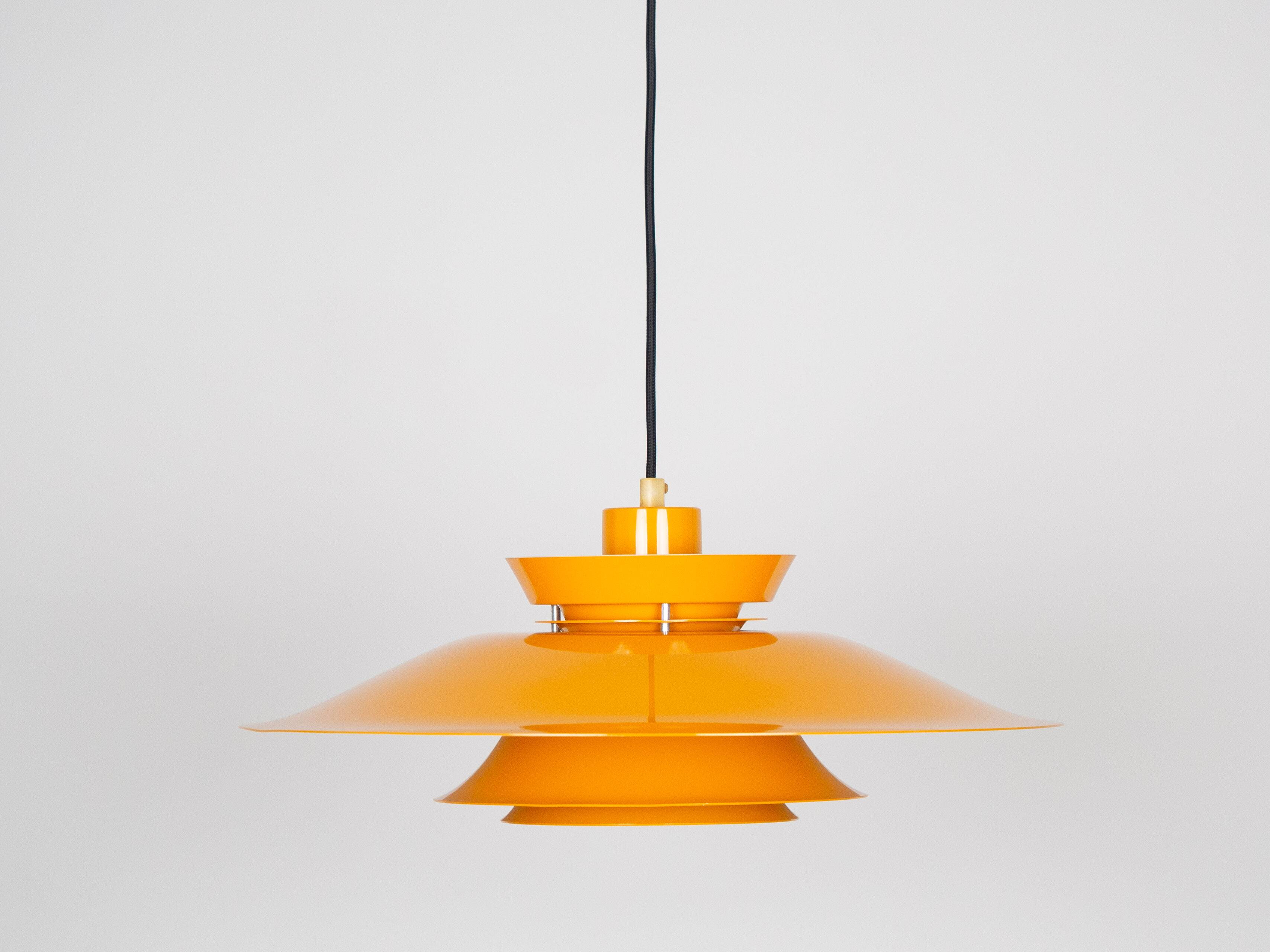 Danish vintage pendant lamp by Bent Nordsted, Lyskaer, 1980s