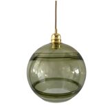 Vintage olive green pendant lamp