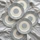 6 iron earthenware flat plates "Renaissance" Creil et Montereau