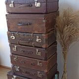 Vintage, retro suitcase set 7pcs