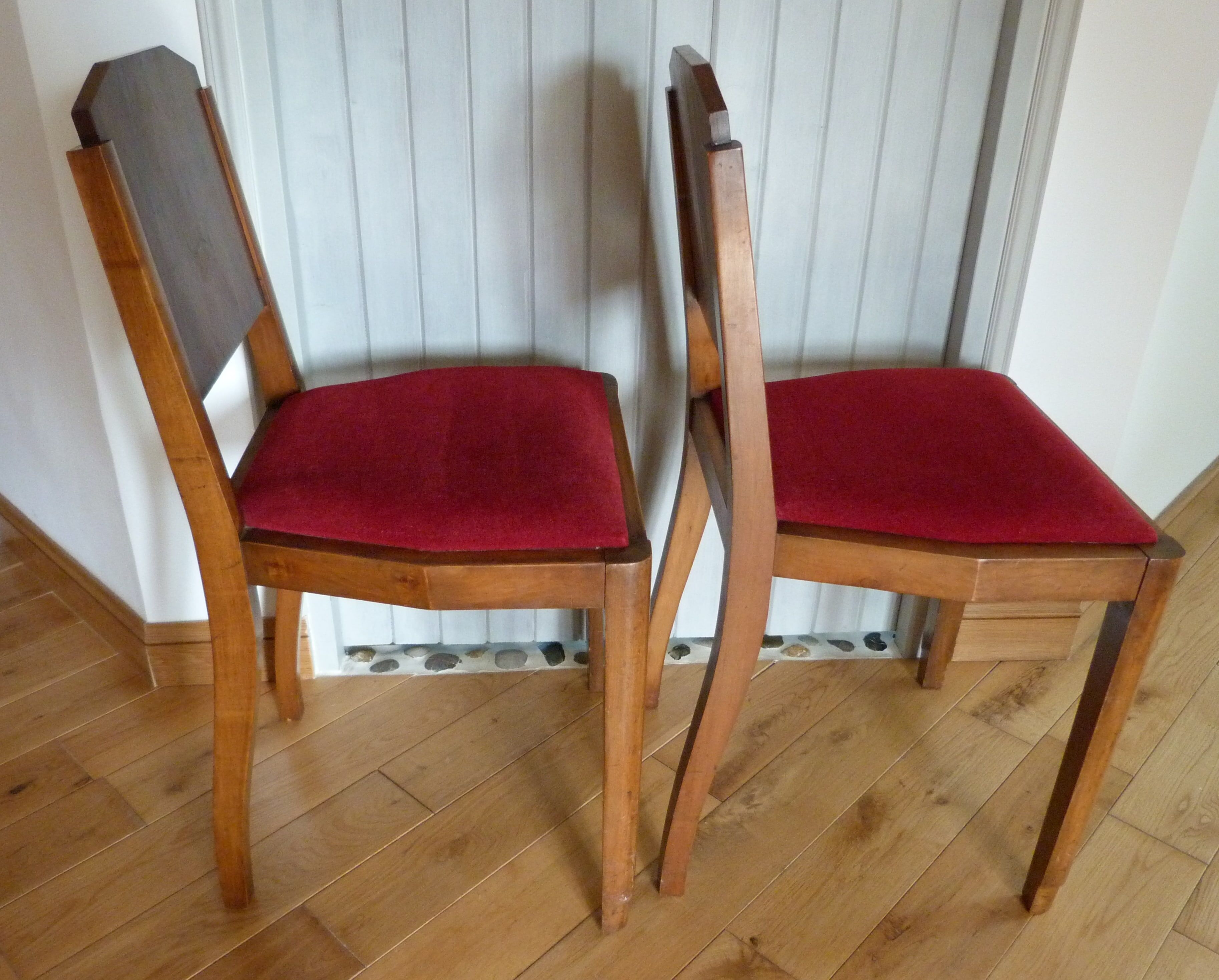 Paire de chaises art déco