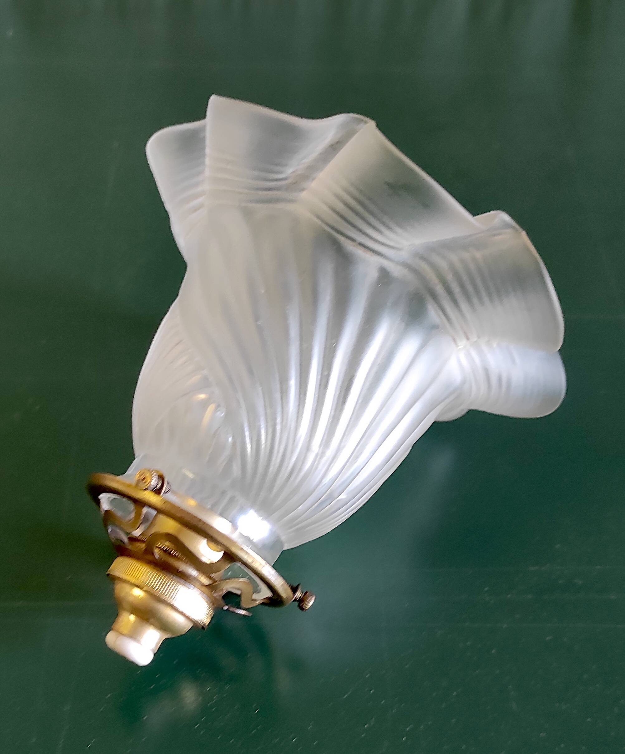 Art Deco style crystal tulip - mid-20th century