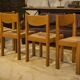 Ensemble de 4 chaises en orme Maison Regain 1960’s