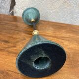 80s marble and brass candle holder
