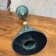 80s marble and brass candle holder