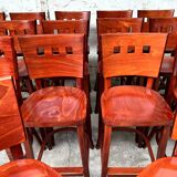 Set of 20 1980s vintage bistro bar stools